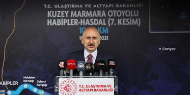 Bakan Karaismailoğlu, Kuzey Marmara Otoyolu Şantiyesinde Konuştu