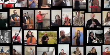 Balkan Senfoni Orkestrası Müzisyenlerinden İstiklal Marşı