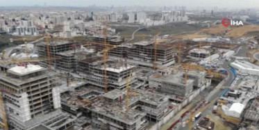 Başakşehir Şehir Hastanesi'ndeki Son Durum Havadan Görüntülendi!