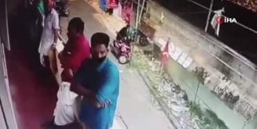 Bayılan Adam Balkondan Düşmekten Son Anda Kurtuldu