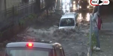 Şiddetli Sağanak Yağış Sebebiyle Alt Geçidi Su Bastı