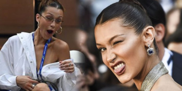 Bella Hadid Şeffaf Kıyafetiyle Plajda Olay Oldu