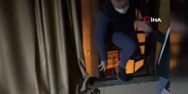 Beyoğlu’nda Polisten Kaçan Şahıs Camdan Atlamaya Kalktı