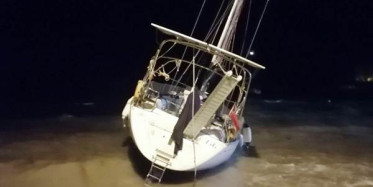 Muğla'da Sele Kapılan Yelkenliler Sürüklenirken Görüntülendi!