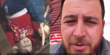 Kızı Korkmasın Diye Bomba Seslerini Oyuna Dönüştüren Suriyeli Baba