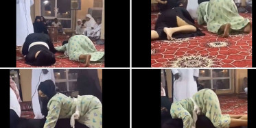 Böyle rezalet görülmedi! İslam'ın adını kirleten bir grup kişi camii içinde twerk yaptı