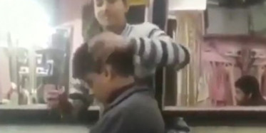 Daha Önce Hiç Böyle Berber Görmediniz! Şok Olacaksınız