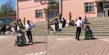 Öğretmenin Engelli Öğrencisiyle Dansı Sosyal Medyada Gündem Oldu