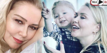 Didem Uzel, Oğlu Leo Aslan'ın Havuz Keyfini Paylaştı