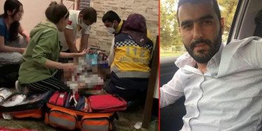 Dövülen Kadını Kurtarmaya Çalışırken Göğsünden Bıçaklandı!