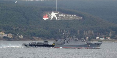 Bulgar savaş gemisi ‘Smeli’ Çanakkale Boğazı’nda