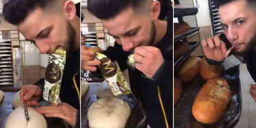 Ekmek Fırınında Rezalet Görüntüler Sosyal Medyayı Salladı