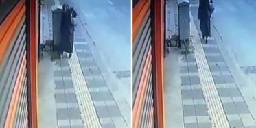 Kocaeli'nde Kadının Fidanı Kırıp Yoluna Devam Ettiği Anlar Kamerada