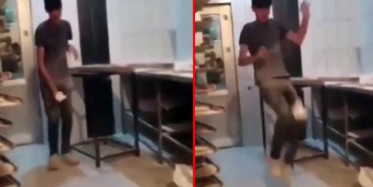 Fırın Çalışanı Ekmek Hamuruyla Dalga Geçti... Nimete Bu Yapılır mı!