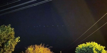 Gökyüzünde Görülen Esrarengiz Sıralı Işıklar Merak Konusu Oldu