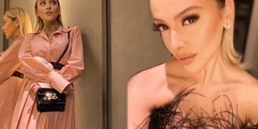 Hadise Yırtmaçlı Elbisesi İle Beğeni Topladı