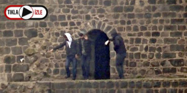 Diyarbakır'da Surlarda Gençlerin Halayı Kamerada