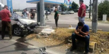 Direksiyon Sınavında Kaza Geçiren Sürücü Adayı Şoka Girdi