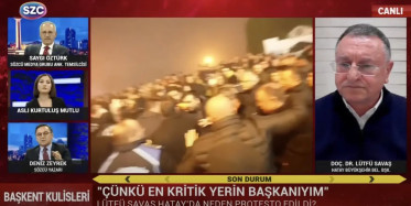 Hatay Belediye Başkanı Savaş, protestocuları "provokatör" ilan etti, stüdyo karıştı!