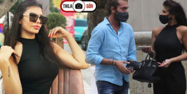 Hatice, Sevgilisini Sokak Ortasında Öpücüklere Boğdu