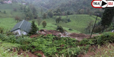 Rize'de Toprak Kayması