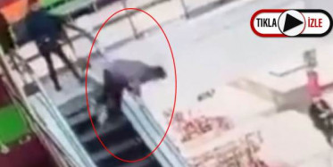 Yürüyen Merdivende Eğlenmeye Kalkıtı, Kabusa Döndü