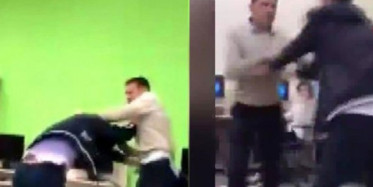 Rusya'da Öğretmen-Öğrenci Kavgası!