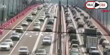 Çin'deki Humen Köprüsü'nde Tehlikeli Anlar