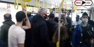  İETT Otobüsünden Gelen Görüntüler Pes Dedirtti! Sosyal Mesafe Hiçe Sayıldı