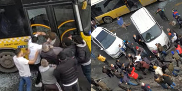 İETT Şoförünü Bir Grup Saldırgan Dövdü