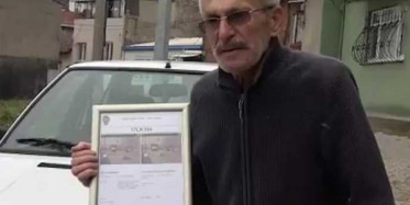 Hayatında İlk Defa Ceza Yedi! Hatıra olarak Çerçeveletti