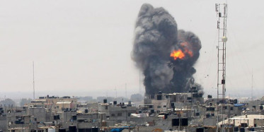 İsrail’in Gazze’deki Hava Saldırısının Görüntüleri