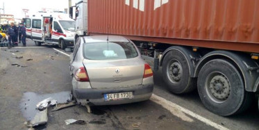 İstanbul-Tekirdağ Yolunda Zincirleme Kaza Oldu