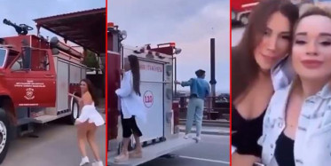 İzmir'de İtfaiye Aracı Kullanan 3 Kadın Sosyal Medya Gündemine Oturdu