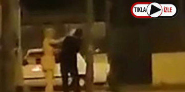 Sokak Ortasında Kadın Erkek Kavgası