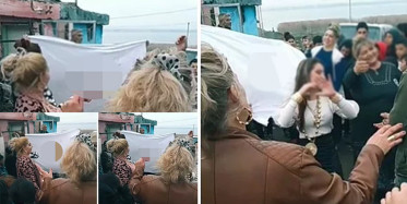 Kadınlar Kanlı Çarşaflarla Göbek Attılar