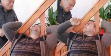 Kafası Merdiven Korkuluklarına Sıkışan Adam Neye Uğradığını Şaşırdı