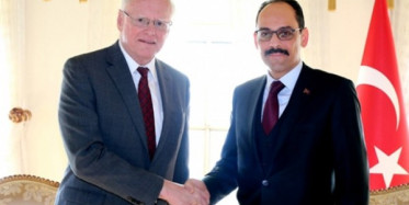 Cumhurbaşkanlığı Sözcüsü Kalın ABD'nin Suriye Özel Temsilcisi Jeffrey'i Kabul Etti