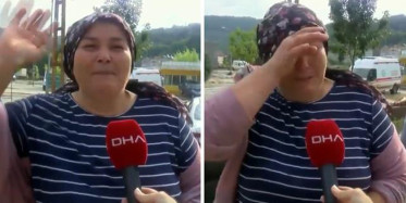 Karadeniz'de Sel Felaketiyle Boğuşan Kadın Yaşananları Gözyaşlarıyla Anlattı