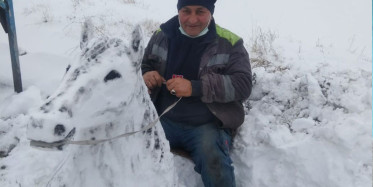 Kardan At Büstü Yaptı