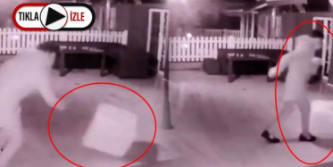 Kargocu Dehşeti Kamerada! Kırılmaz Yazan Koliyi Merdivende Yuvarladı