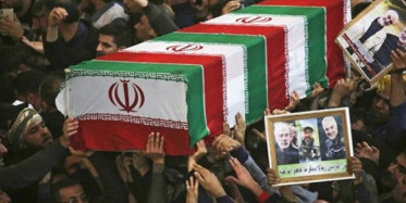 Süleymani'nin Cenazesi Toprağa Verildi İran Devrim Muhafızları Ordusu'na bağlı 