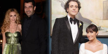 Kenan İmirzalıoğlu ve Sinem Kobal, Sıla - Hazer Amani Düğününe Katıldı