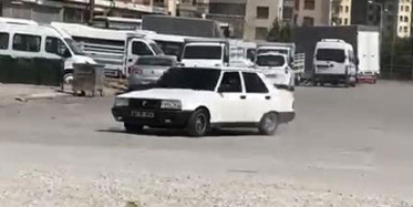 Konya’da Sokağa Çıkma Kısıtlamasını İhlal Edip Drift Yaptı