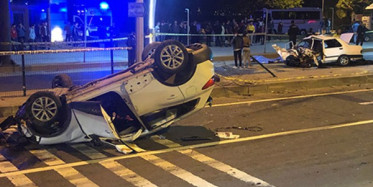 Feci Kaza Kameralarda: 2 Ölü, 3 Yaralı