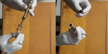 Lazer dedi suikast silahı çıktı!  Görevlileri kandıramadı