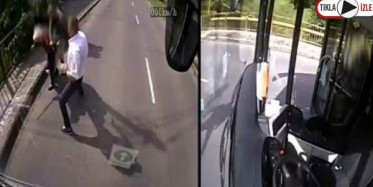 Kahraman Şoför Yaşlı Kadını Gapsçının Elinden Böyle Kurtardı