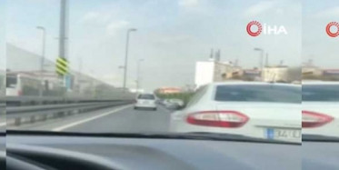 E-5 Karayolu'nda 'Makas' Terörü Kameralara Böyle Yansıdı