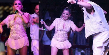 Merve Özbey Sahnede Erik Dalı Oynadı