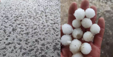 Meteoroloji uyarmıştı: Batman’da ceviz büyüklüğünde dolu yağdı